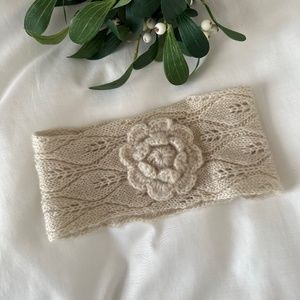 Knit Flower Headband